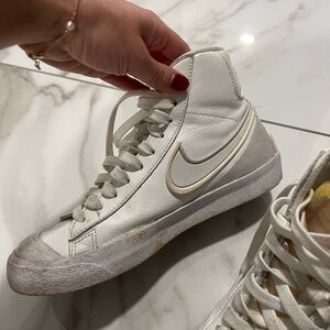 Nike Women's Cream High-Top Sneakers